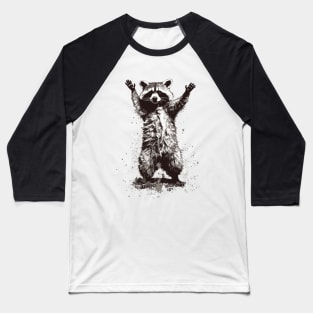 Adorable Standing Raccoon - Trash Panda Baseball T-Shirt